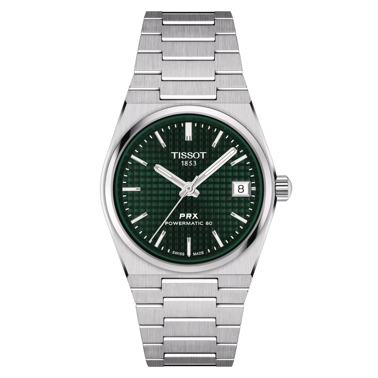 Tissot T-Classic PRX Green Dial Women 35mm T1372071109100