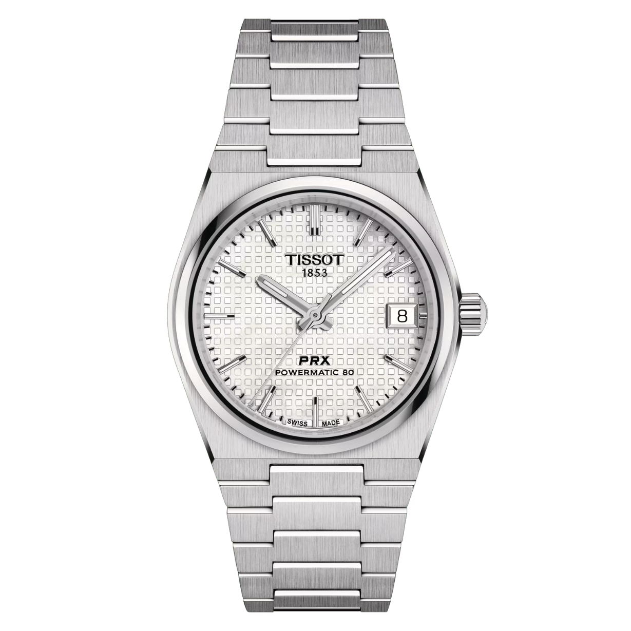 Tissot T-Classic PRX White Mother-Of-Pearl Dial Women 35mm T1372071111100