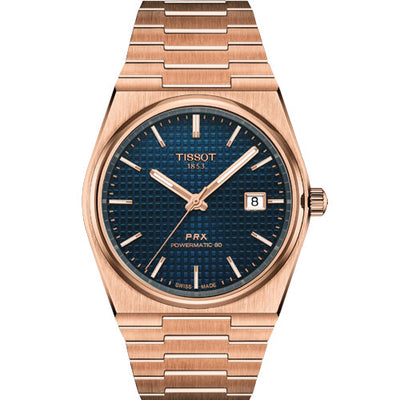Tissot T-Classic PRX Powermatic 80 40mm Blue Dial Men T1374073304100