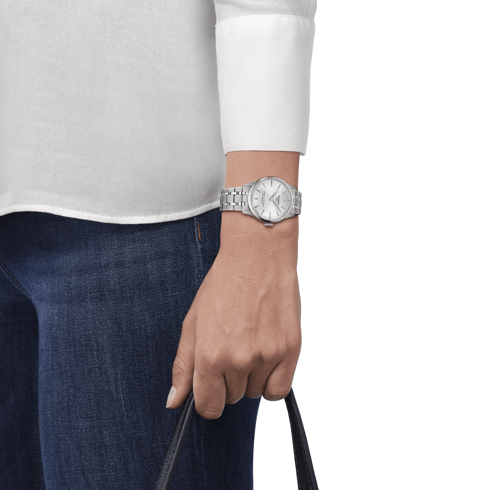 Tissot T-Classic Silver Dial Women 34mm