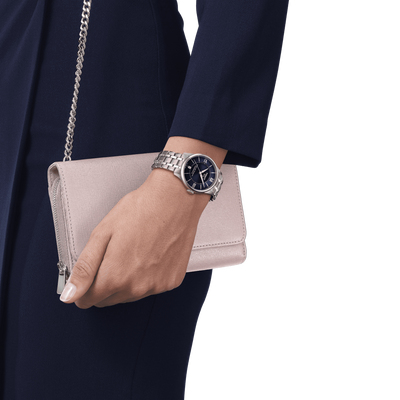 Tissot T-Classic Blue Dial Women 34mm