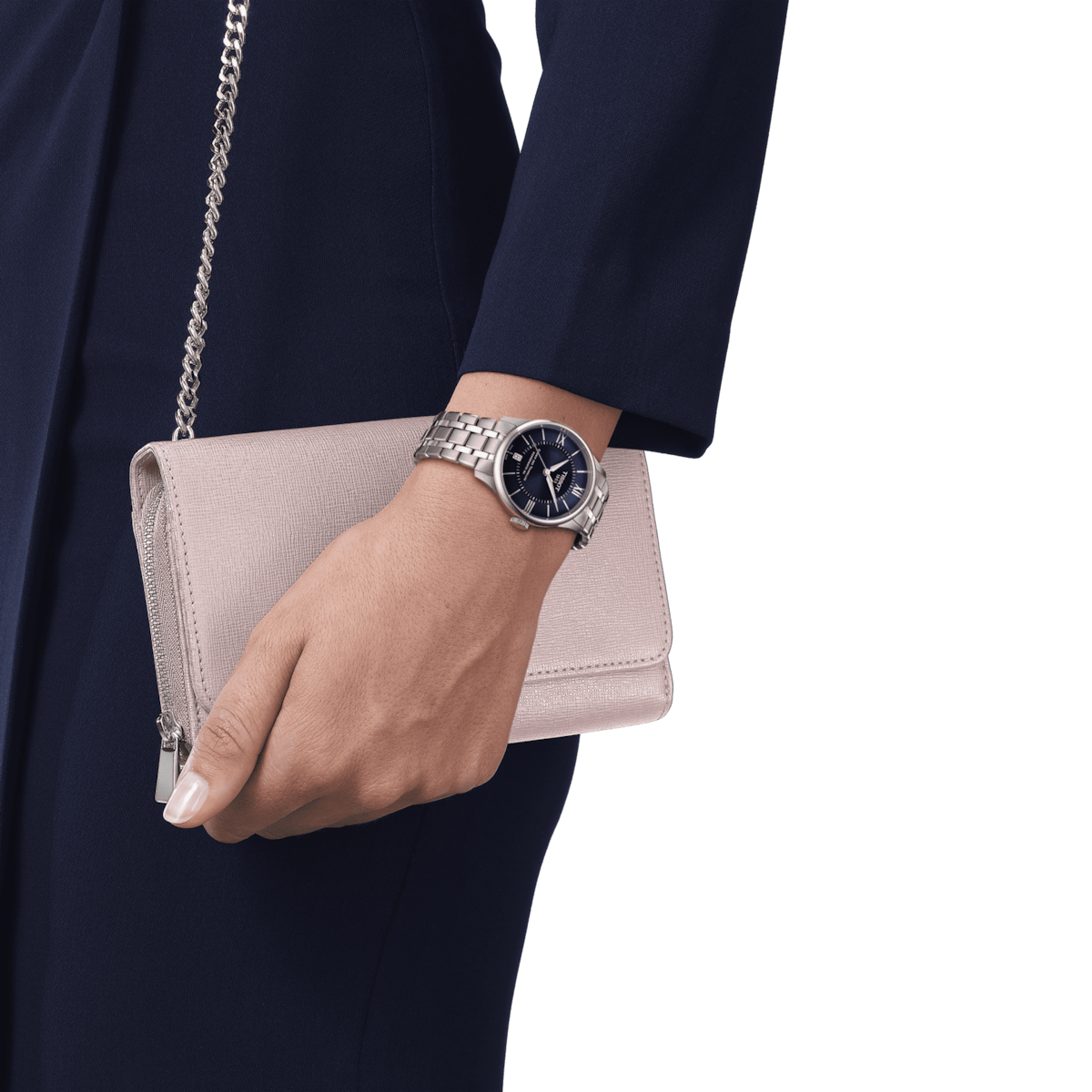 Tissot T-Classic Blue Dial Women 34mm