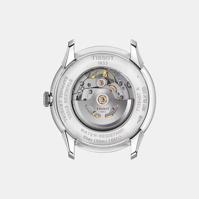 Chemin Des Tourelles Men Automatic Silver Dial Analog Stainless Steel Watch T1394071103800