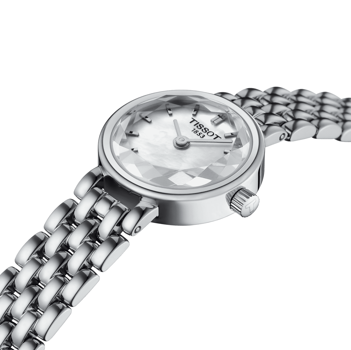 Tissot T-Lady White Mother-Of-Pearl Dial Women 19.5mm