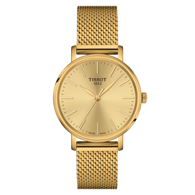 Tissot T-Classic Champagne Dial Women 34mm