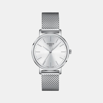 Everytime Women Quartz White Dial Analog Stainless Steel Watch T1432101101100