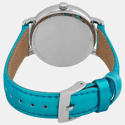 Everytime Women Quartz Turquoise-Black Dial Analog Leather Watch T1432101709100
