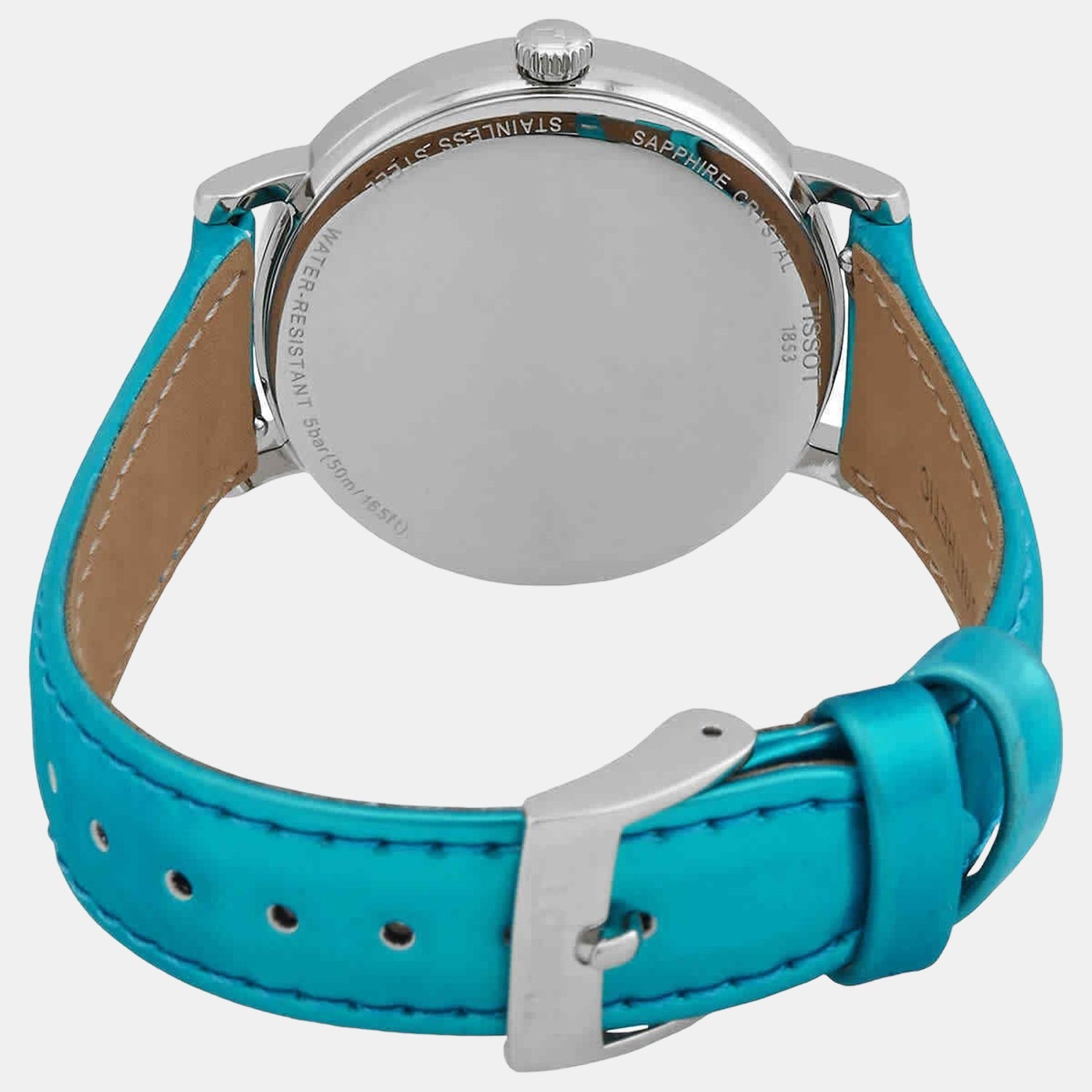 Everytime Women Quartz Turquoise-Black Dial Analog Leather Watch T1432101709100
