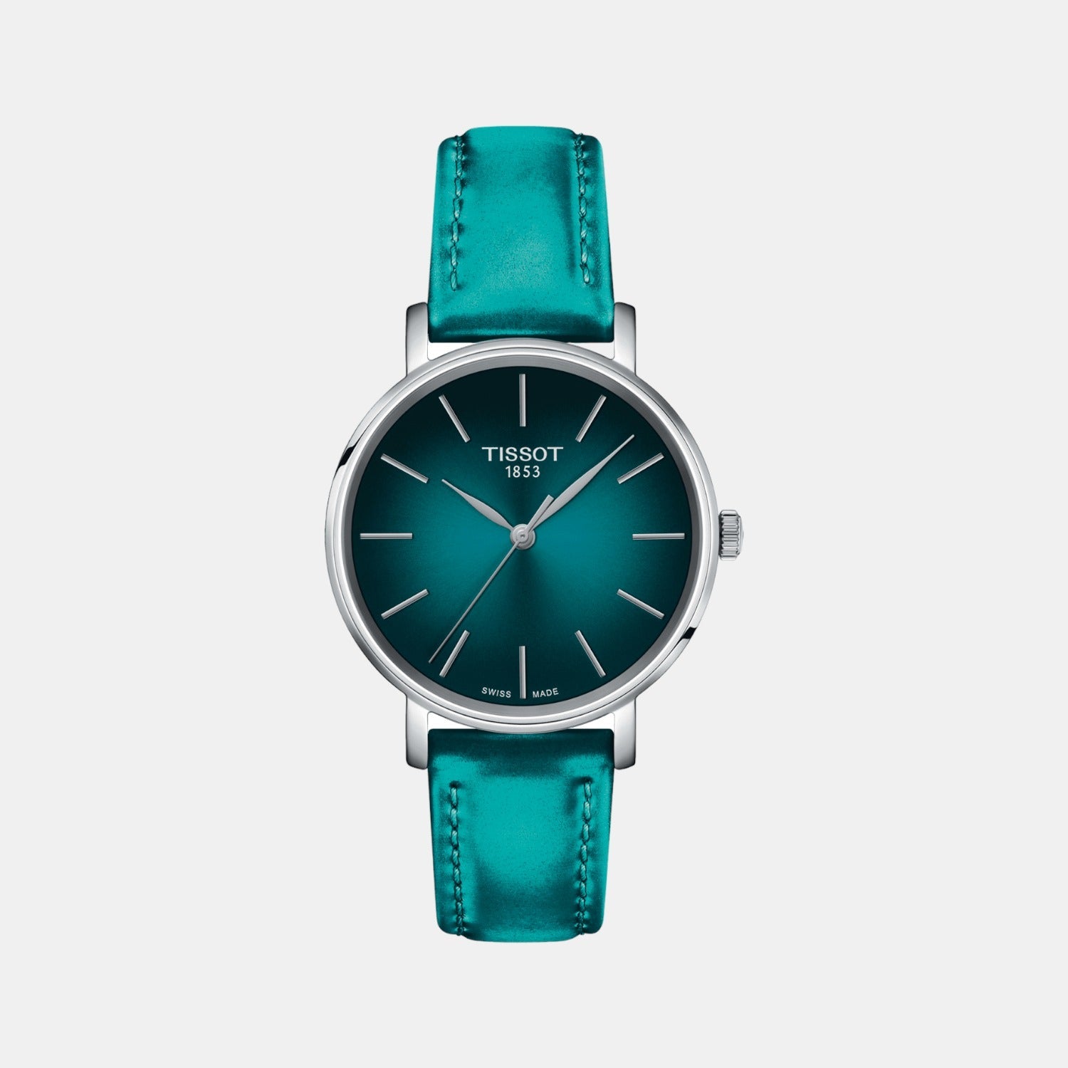 Everytime Women Quartz Turquoise-Black Dial Analog Leather Watch T1432101709100