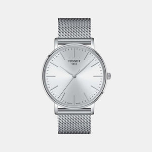 Everytime Men Quartz White Dial Analog Stainless Steel Watch T1434101101100