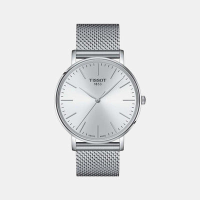 Everytime Men Quartz White Dial Analog Stainless Steel Watch T1434101101100
