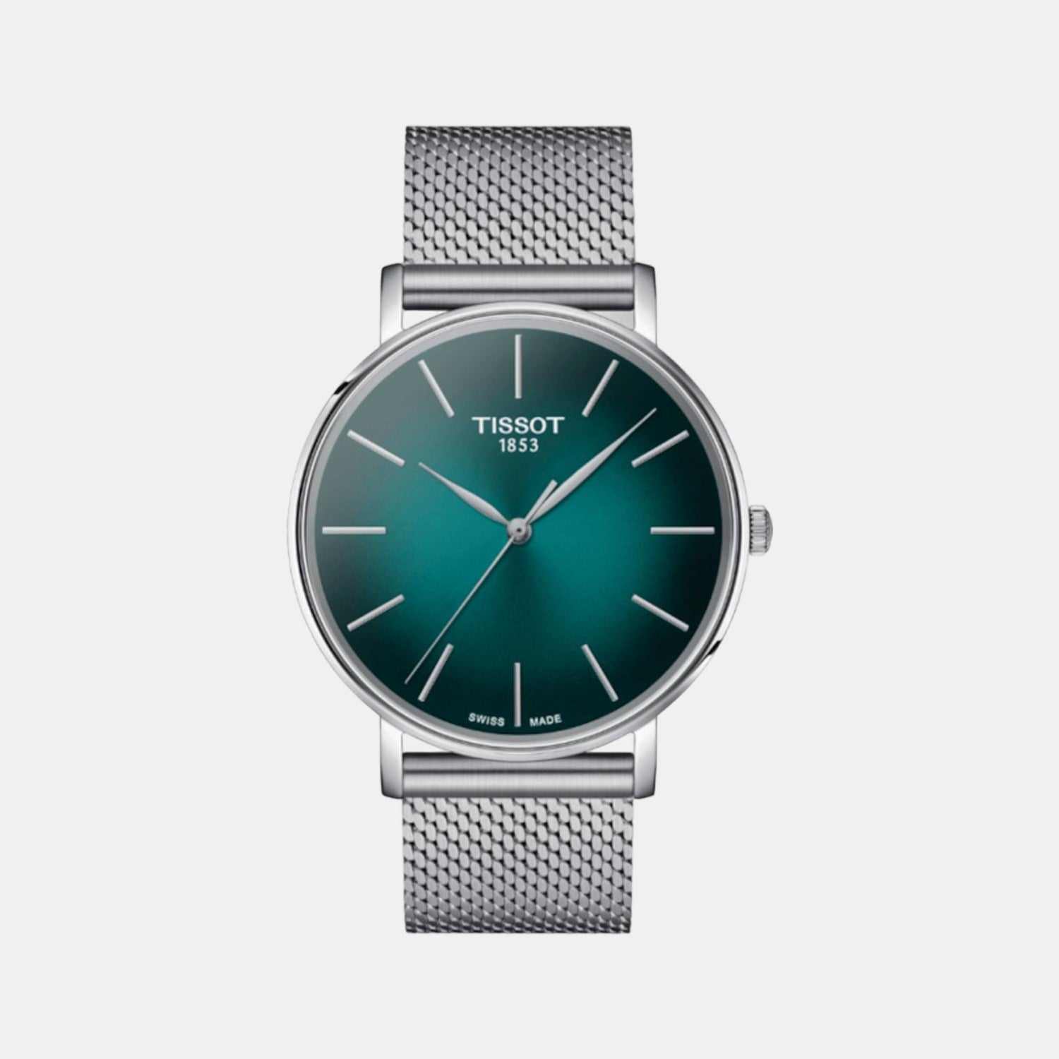 Everytime Men Graded Green-Black Dial Analog Stainless Steel Watch T1434101109100