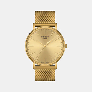 Everytime Men Quartz Champagne Dial Analog Stainless Steel Watch T1434103302100