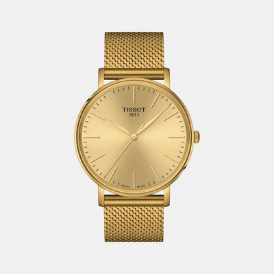Everytime Men Quartz Champagne Dial Analog Stainless Steel Watch T1434103302100