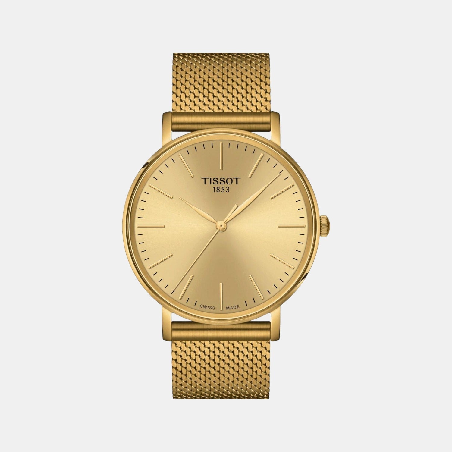 Everytime Men Quartz Champagne Dial Analog Stainless Steel Watch T1434103302100