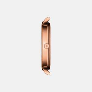 Everytime Men Quartz White Dial Analog Leather Watch T1434103601100