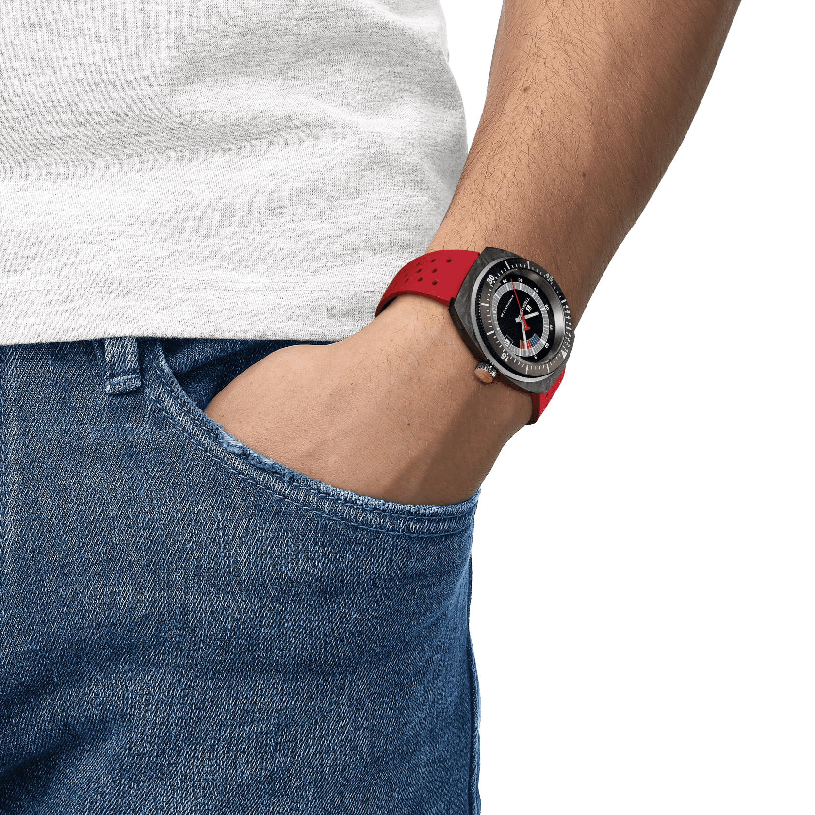Tissot T-Sport Black Dial Men 41mm