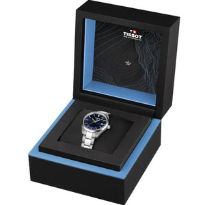 Tissot T-Classic PR100 Jungfraubahn Quartz Blue Dial Women 34mm T1502101104101