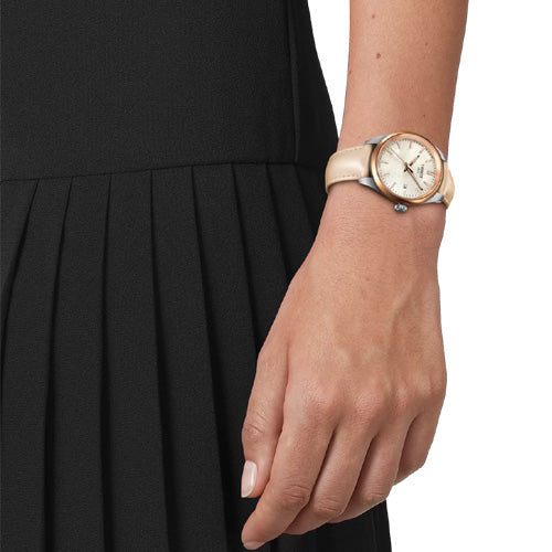 Tissot T-Classic PR 100 Quartz White Mother-Of-Pearl Dial Women 34mm T1502102611100