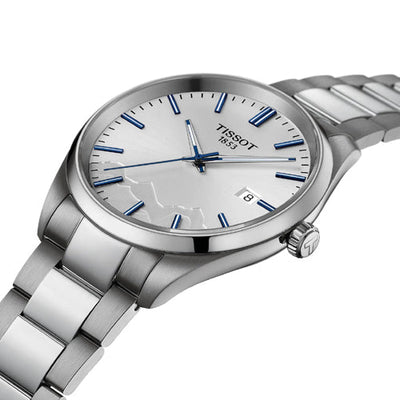 Tissot T-Classic PR 100 Jungfraubahn Quartz 40mm Silver Dial Women T1504101103100