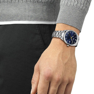 Tissot T-Classic PR100 Jungfraubahn Quartz Blue Dial Men 40mm T1504101104102