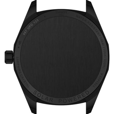 Tissot T-Classic PRC 100 Solar Quartz Black Dial Men 39mm T1514223305100
