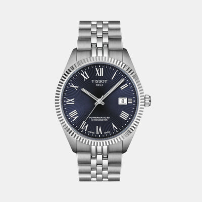 Ballade Powermatic 80 COSC Men Automatic Blue Dial Analog Stainless Steel Watch T1564081104300