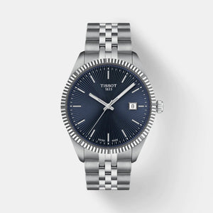 Ballade Men Quartz Blue Dial Analog Stainless Steel Watch T1564101104100