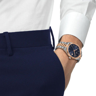 Tissot T-Classic Ballade Blue Dial Men 40mm T1564102204100
