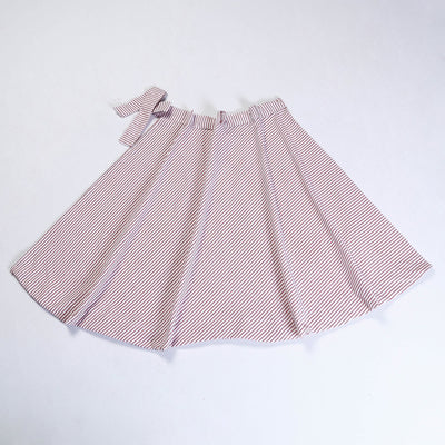 Brown - Plain Handloom Jhiri Cotton Wrap Around Skirt