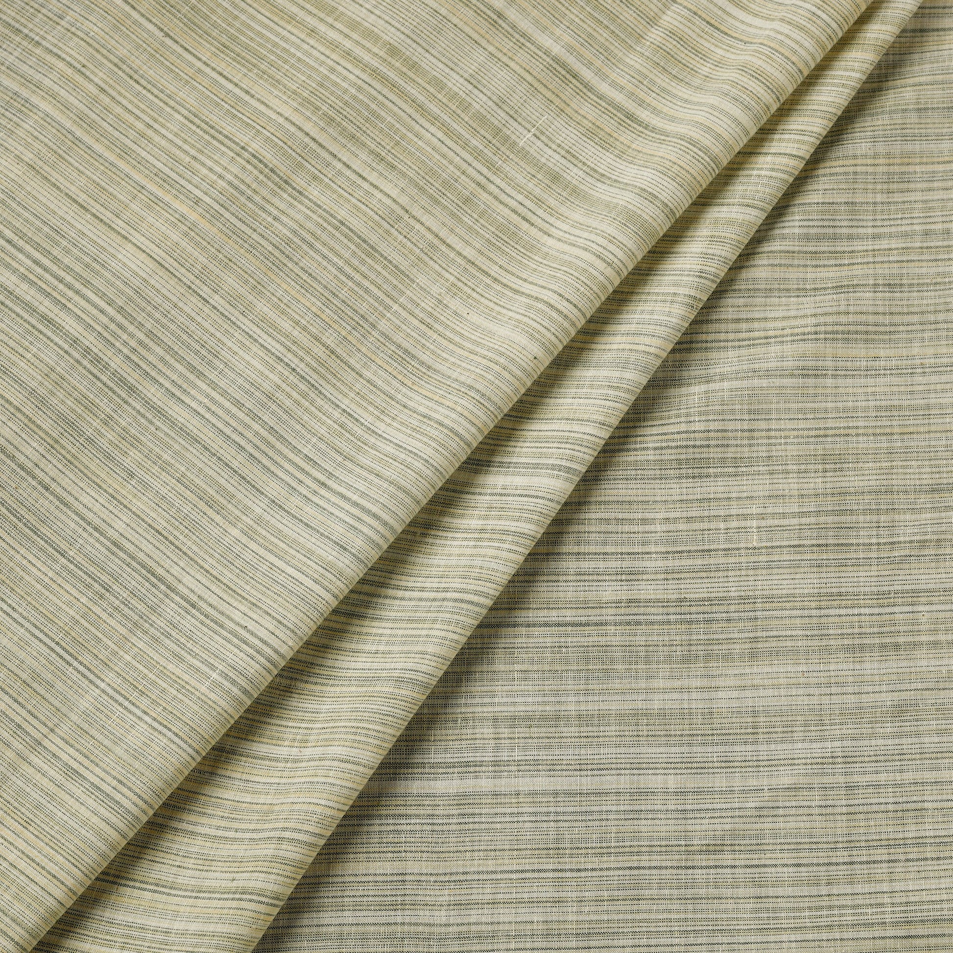 Green - Mangalagiri Plain Handloom Cotton Fabric