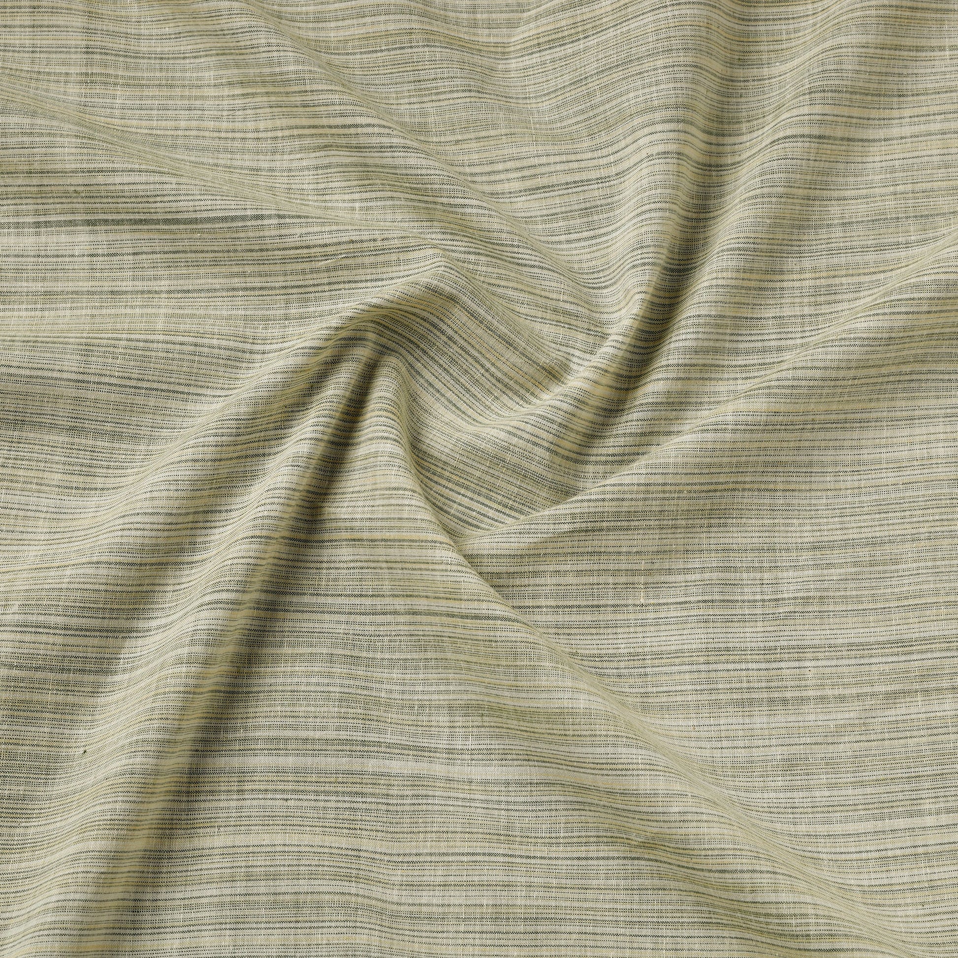 Green - Mangalagiri Plain Handloom Cotton Fabric