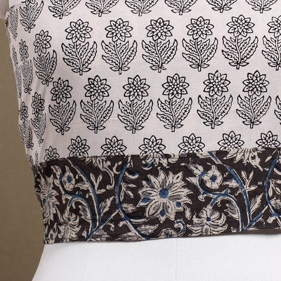 Beige - Rangoli Bagh Block Printing Cotton Blouse Piece