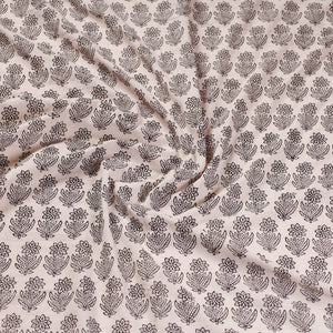 Beige - Rangoli Bagh Block Printing Cotton Blouse Piece
