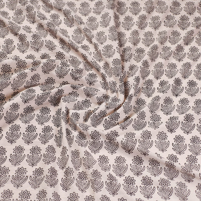 Beige - Rangoli Bagh Block Printing Cotton Blouse Piece