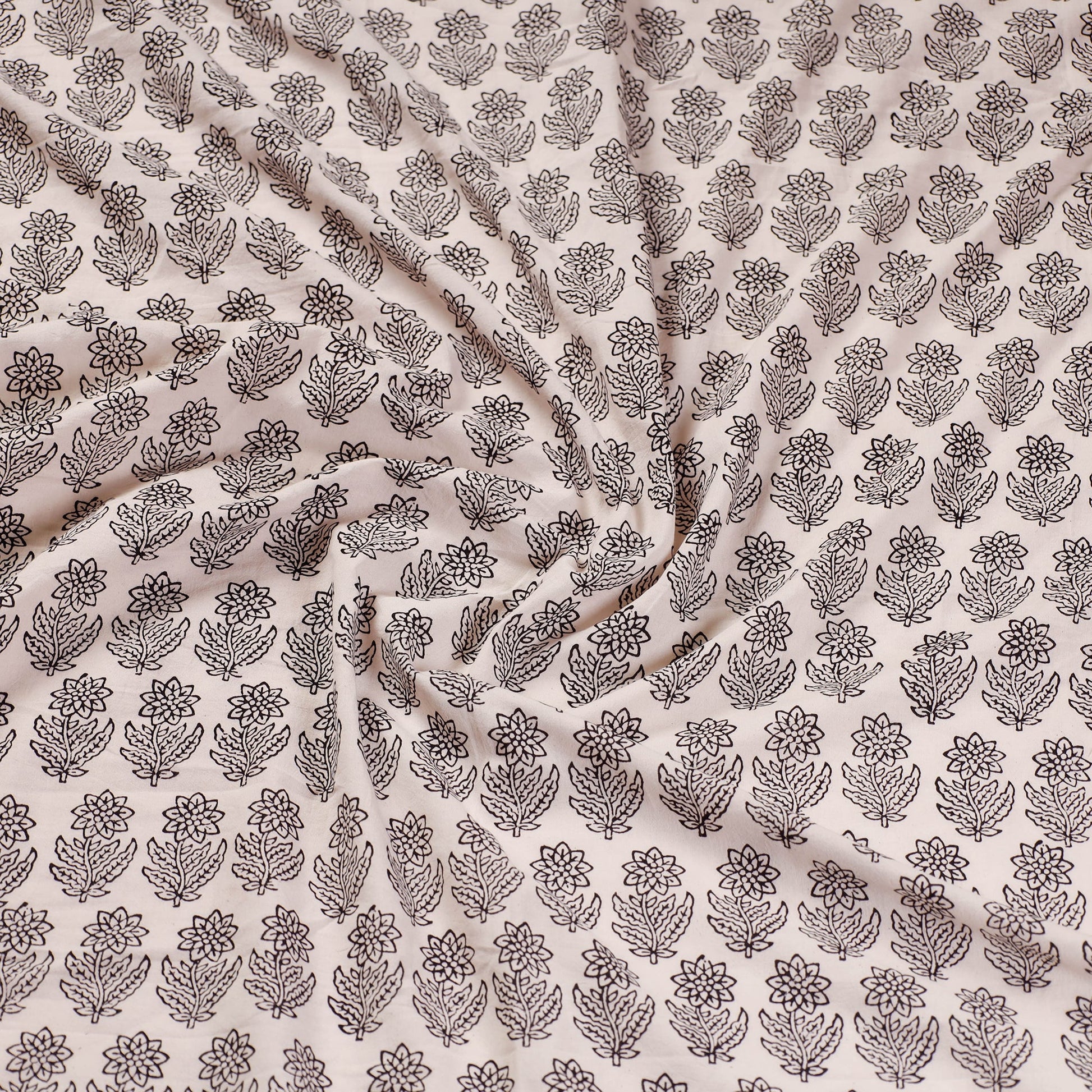 Beige - Rangoli Bagh Block Printing Cotton Blouse Piece