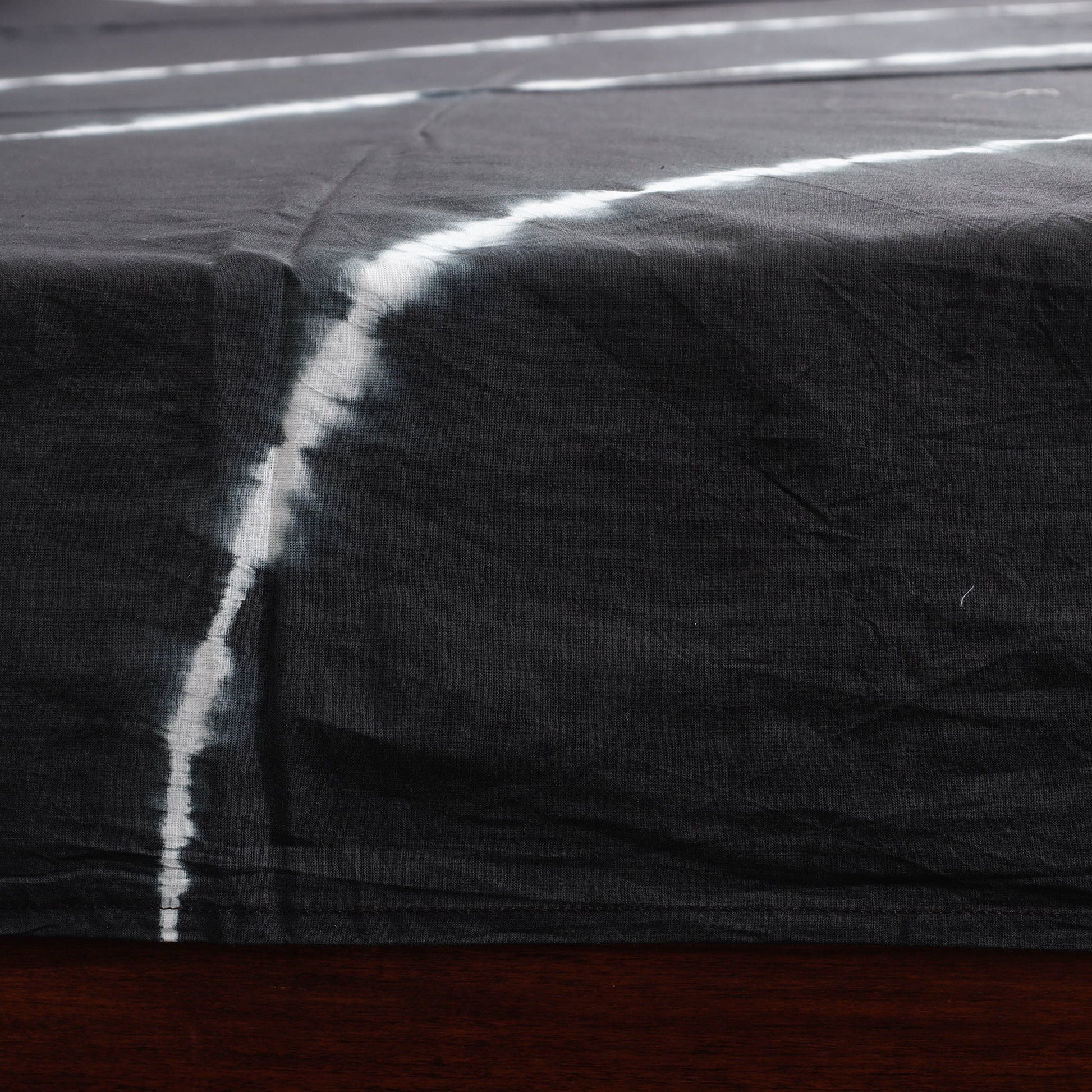 Black - Tie & Dye Cotton Double Shibori Bed Sheet Set