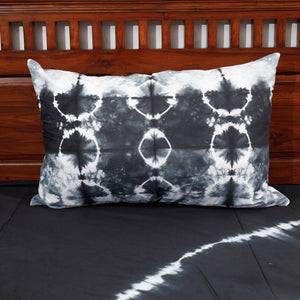 Black - Tie & Dye Cotton Double Shibori Bed Sheet Set