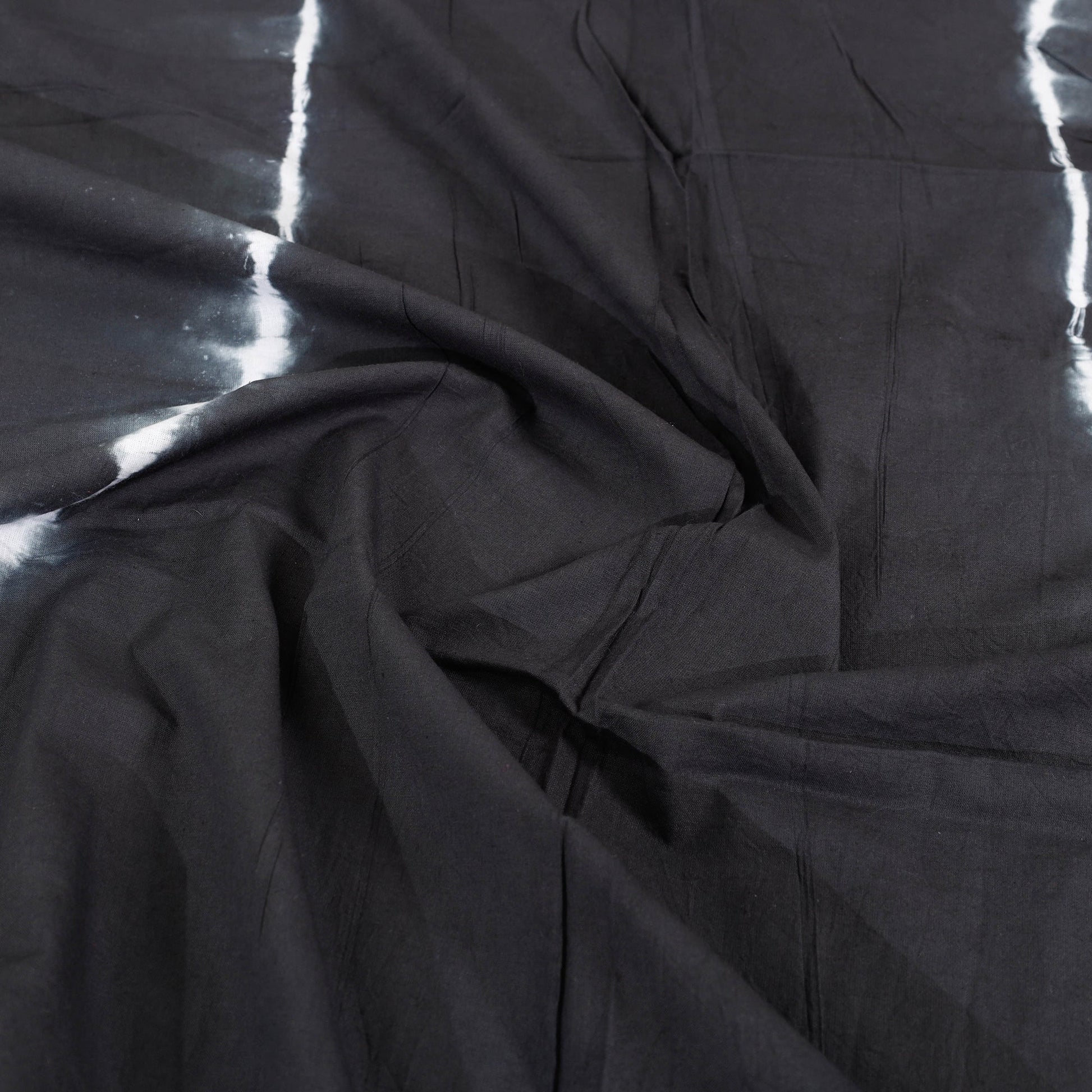 Black - Tie & Dye Cotton Double Shibori Bed Sheet Set