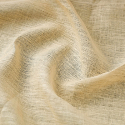 Beige - Bhagalpuri Handloom Pure Linen Fabric