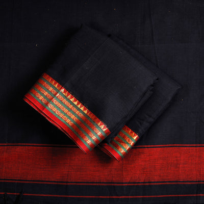 Black - 3pc Cotton Dharwad Dress Material 04