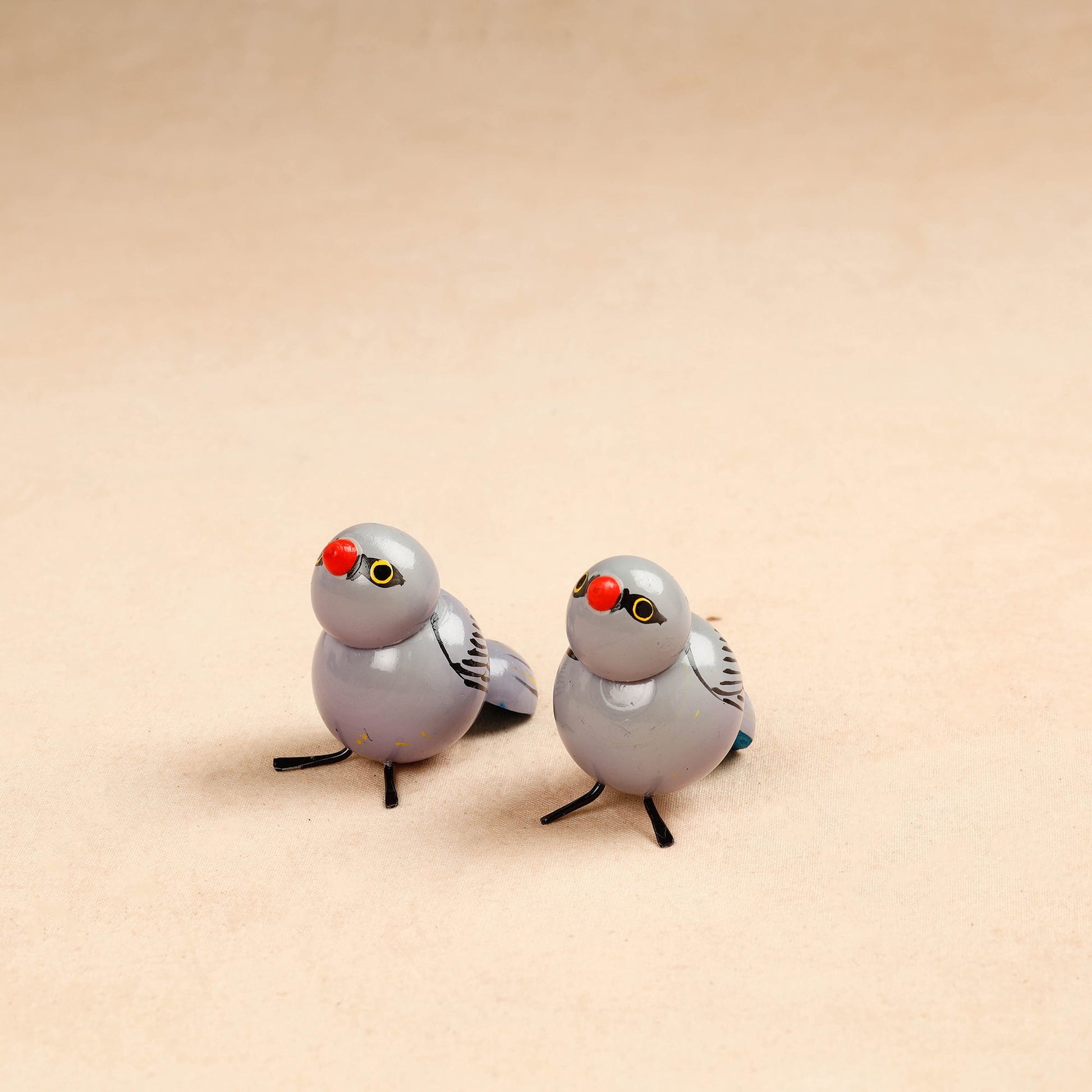 Baby Birds - Etikoppaka Handcrafted Wooden Decor Item