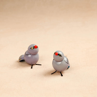 Baby Birds - Etikoppaka Handcrafted Wooden Decor Item
