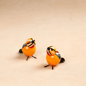Baby Birds - Etikoppaka Handcrafted Wooden Decor Item