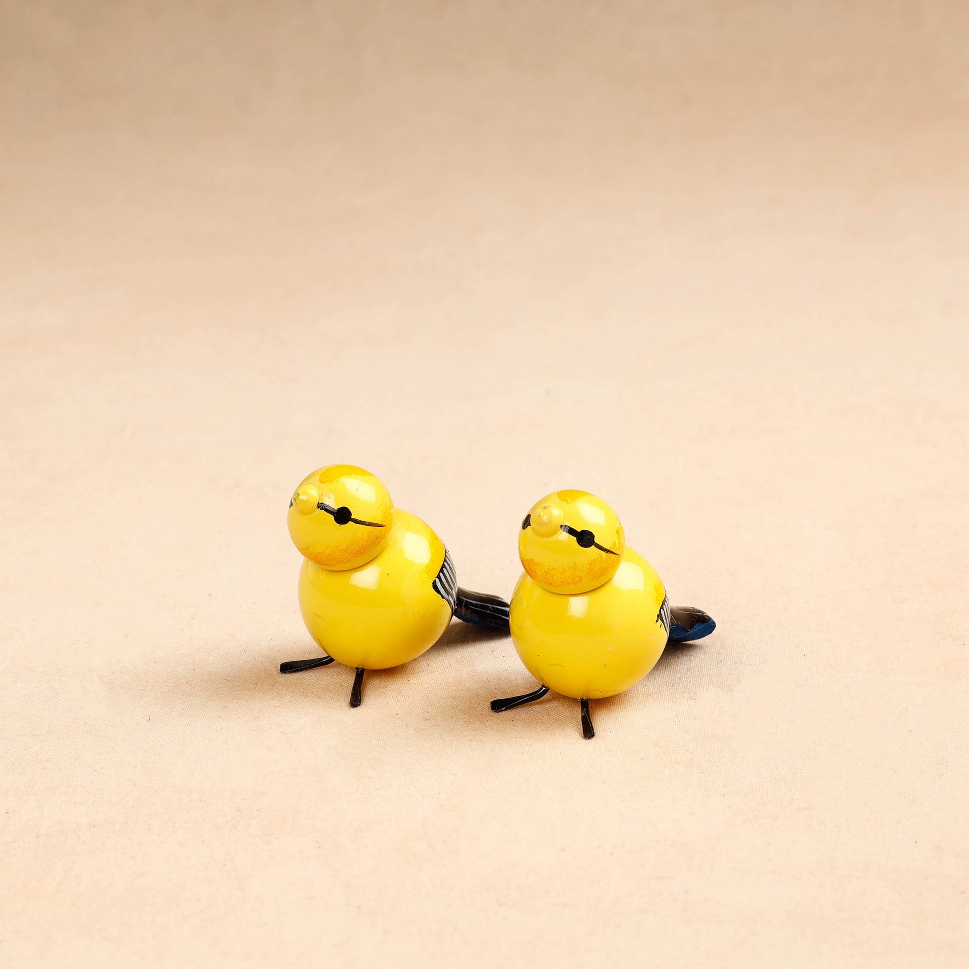 Baby Birds - Etikoppaka Handcrafted Wooden Decor Item