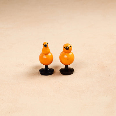 Baby Birds - Etikoppaka Handcrafted Wooden Decor Item