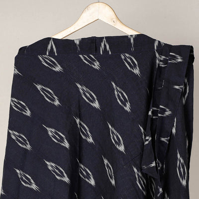 Black - Wrap Around Cotton Pochampally Ikat Skirt