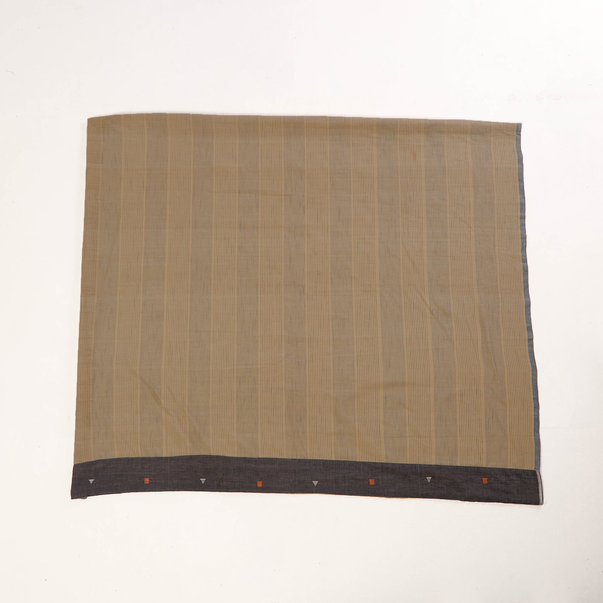 Brown - Rangoli Jamdani Cotton Blouse Piece