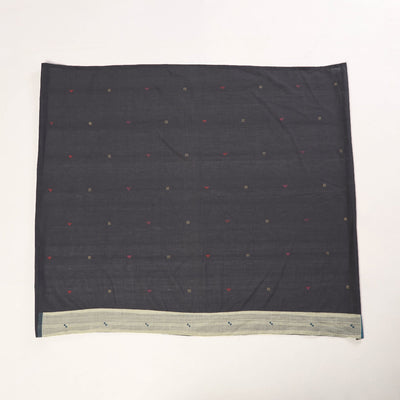 Black - Rangoli Jamdani Cotton Blouse Piece