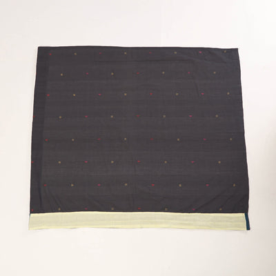 Black - Rangoli Jamdani Cotton Blouse Piece